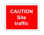 Caution Site Traffic Rigid Material Sign